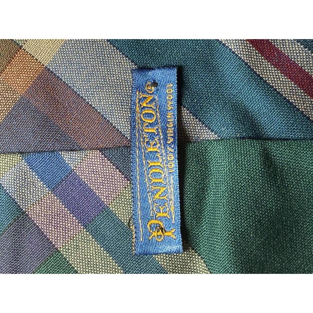 Authentic Classic Pendleton 100% Virgin Wool Plai… - image 2